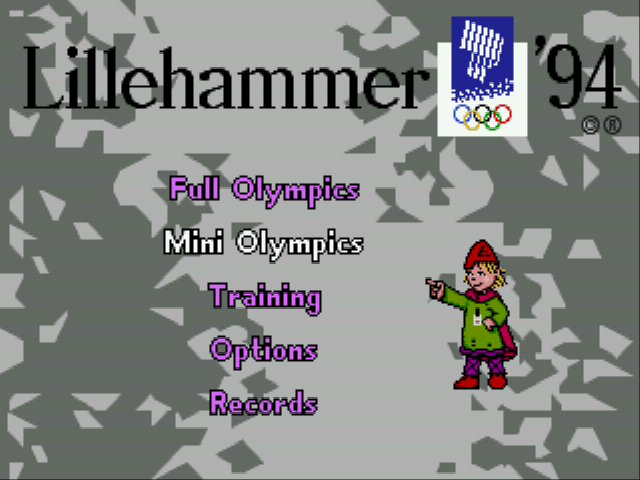 Winter Olympics Title Screen